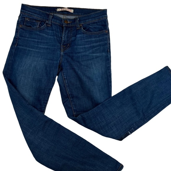 J Brand Mid Rise Denim Duke Jeans Distressed Size 27 - Picture 2 of 8